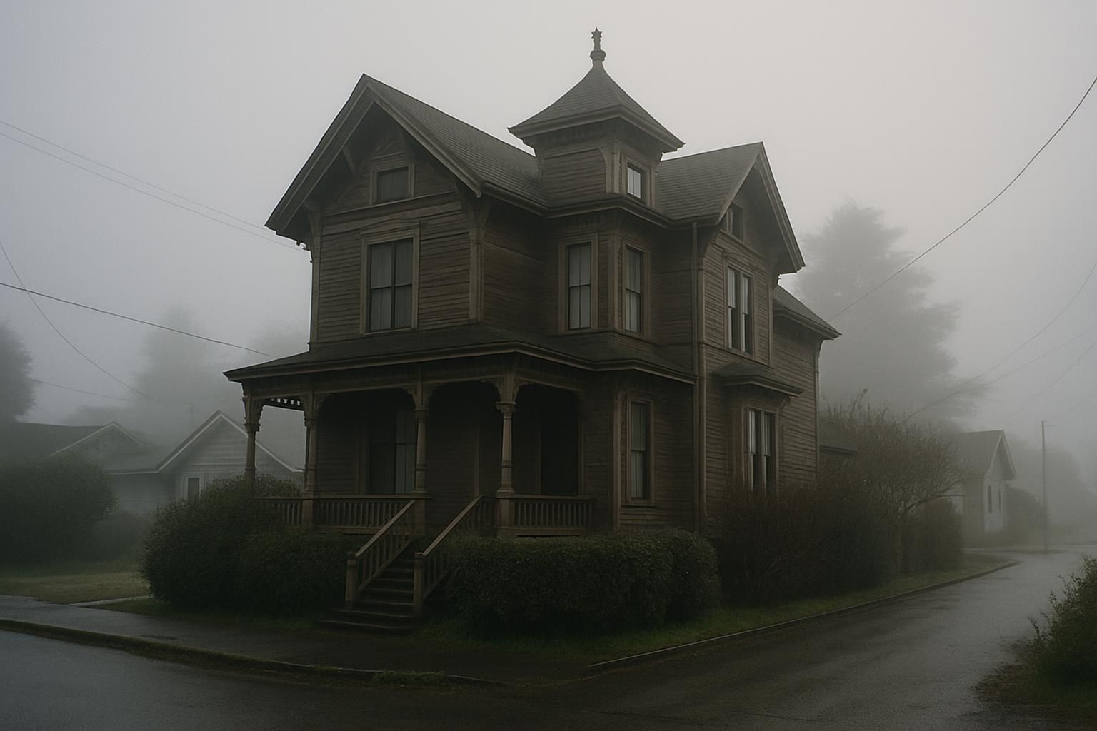 A foggy Eureka, CA home
